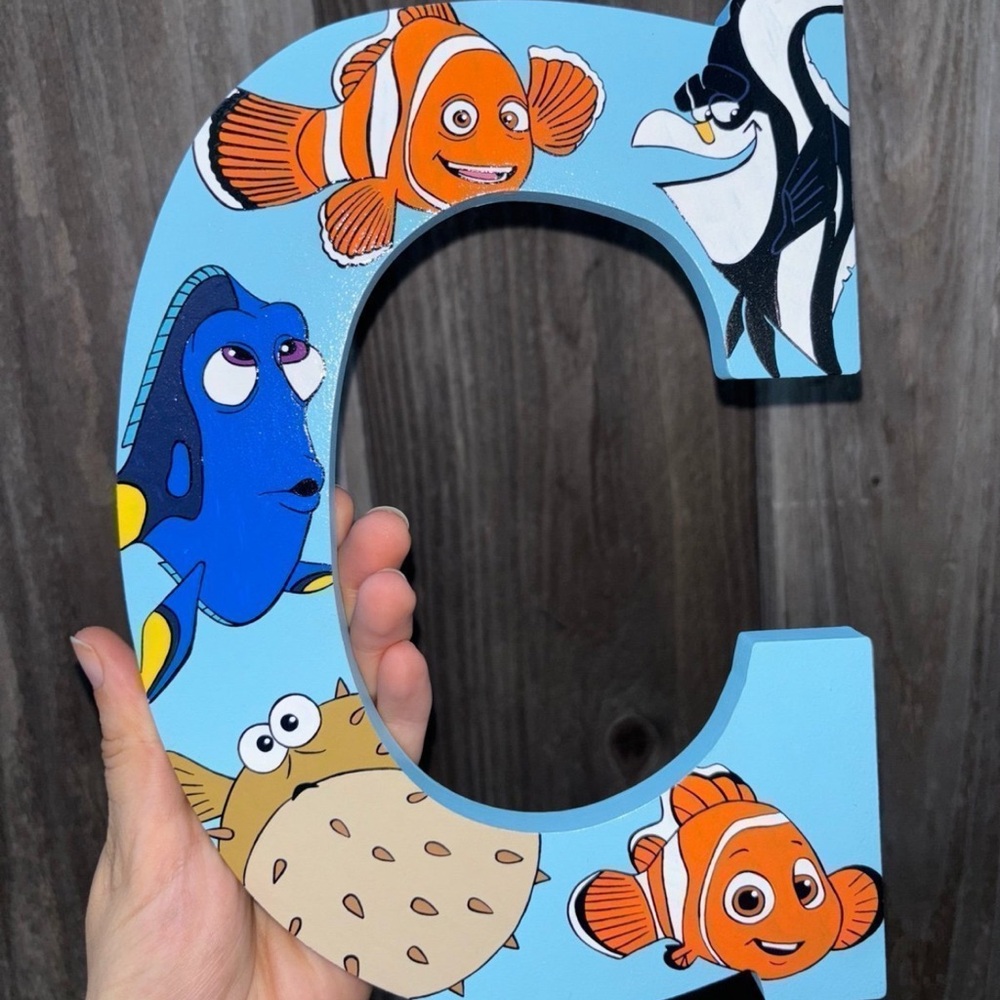 Finding Nemo Painted Letter “C” Wall Art